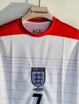 ENGLAND 2004 HOME DAVID BECKHAM JERSEY HOME KIT EMBROIDERY