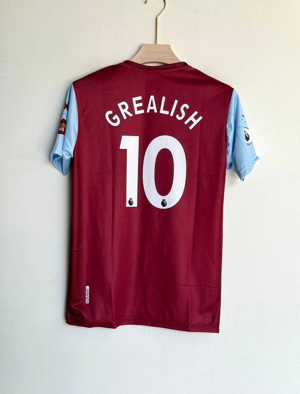 ASTON 2019-20 HOME KIT GREALISH EMBROIDERY