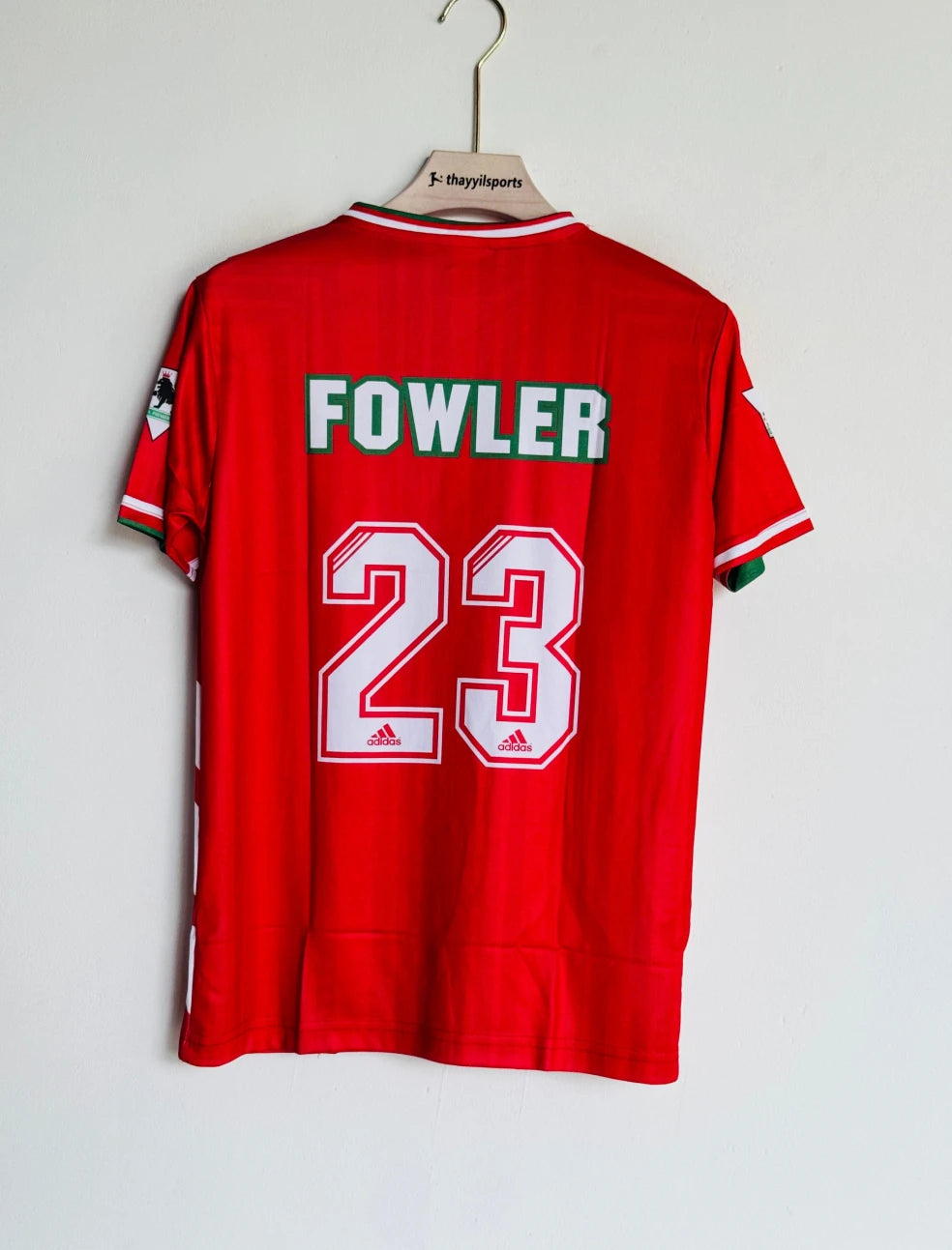 LIVERPOOL 1993-94 HOME KIT FOWLER EMBROIDERY