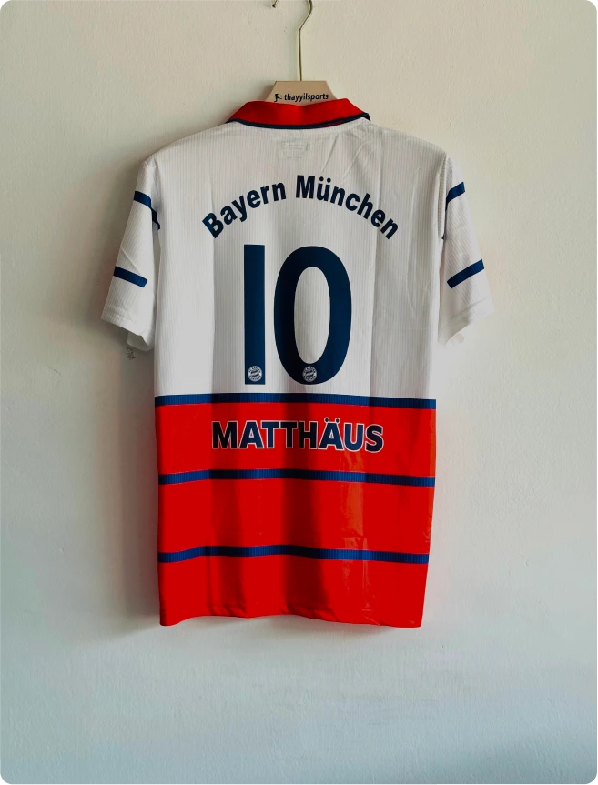 BAYERN 1998-99 AWAY KIT MATTHAUS POLO EMBROIDERY