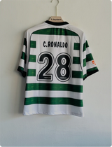 SPORTING 2000-2001 HOME KIT RONALDO FIVESLEEVE POLO