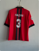 ACMILAN 1998-99 HOME KIT MALDINI FIVESLEEVE POLO