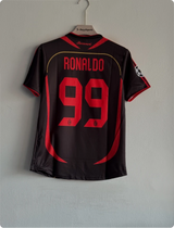 ACMILAN 2006-07 HOME KIT RONALDO RETRO EMBROIDERY