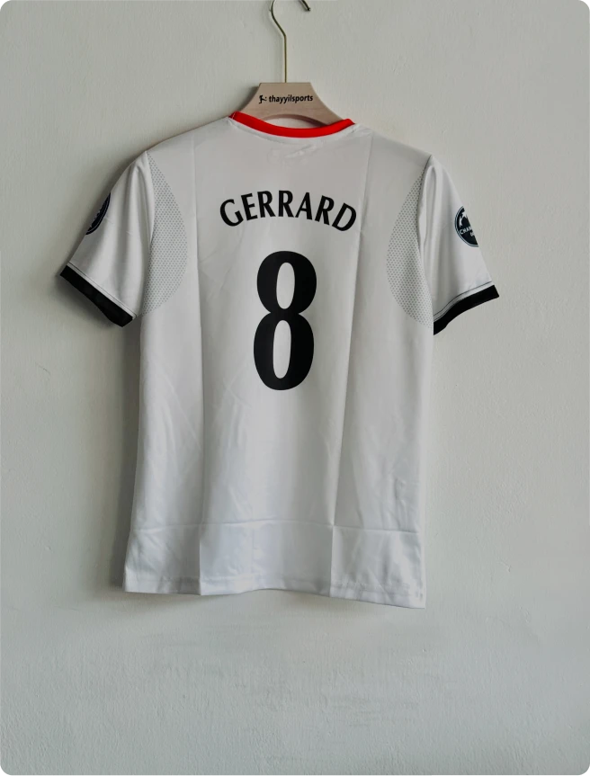 LIVERPOOL 2005-06 AWAY KIT GERRARD EMBROIDERY