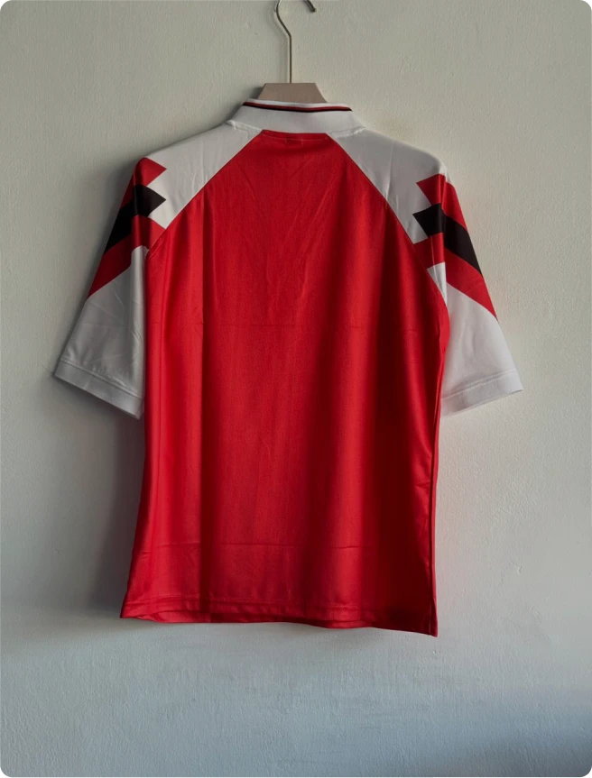 ARSANEL 1992-93 HOME KIT V KNITTED POLO FIVESLEEVE EMBROIDERY PREMIUM