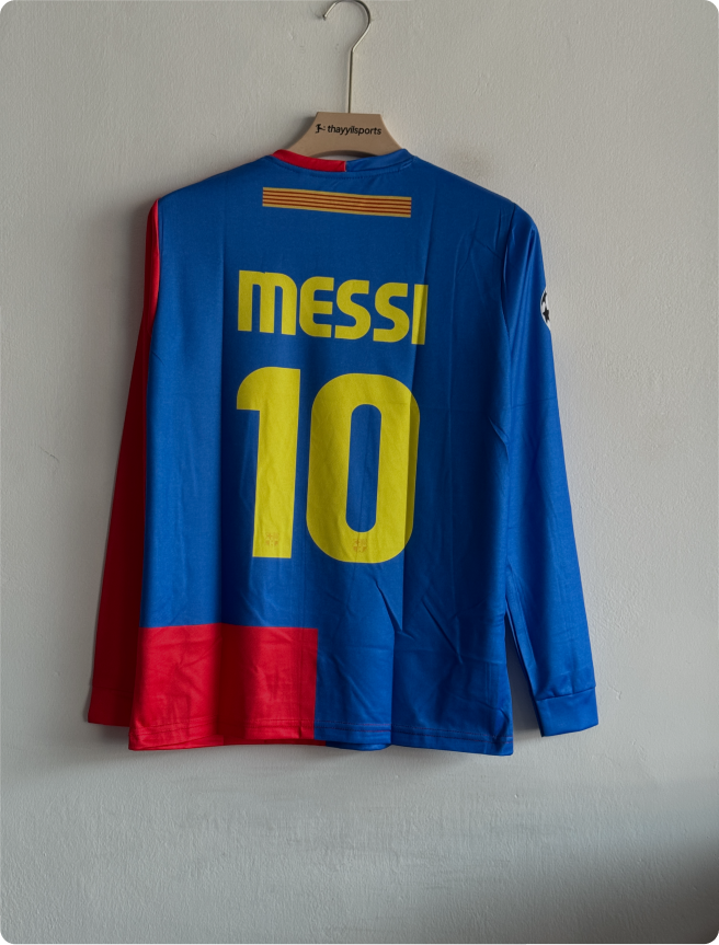 BARCELONA 2008-09 HOME KIT MESSI FULLSLEEVE EMBROIDERY