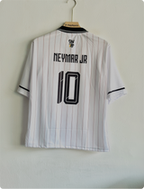 SANTOS X CHARLIE BROWN WHITE STRIPE KIT NEYMER FIVESLEEVE POLO EMBROIDERY