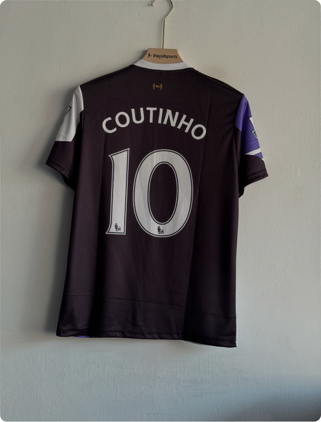 LIVERPOOL 2013-14 THIRD KIT COUTINHO EMBROIDERY PREMIUM
