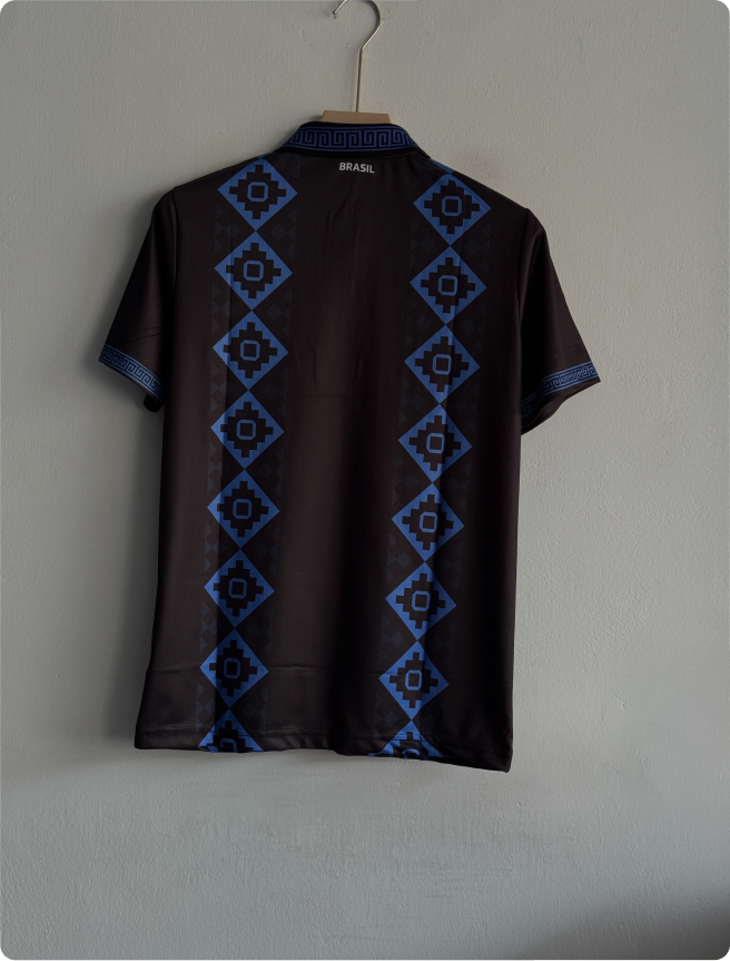 BRAZIL BLACK CONCEPT KIT POLO EMBROIDERY PREMIUM