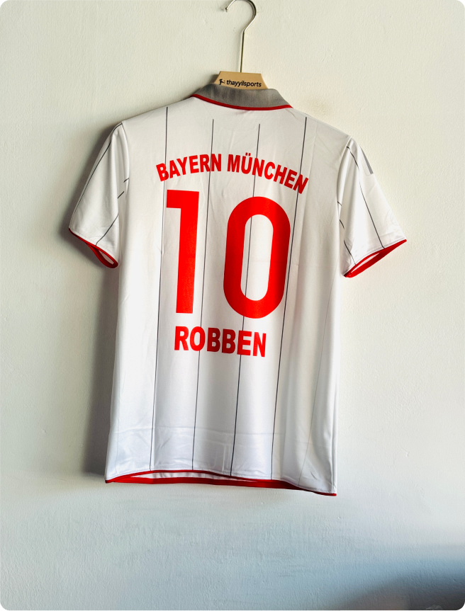 BAYERN 2009-10 THIRD KIT ROBBEN POLO EMBROIDERY PREMIUM