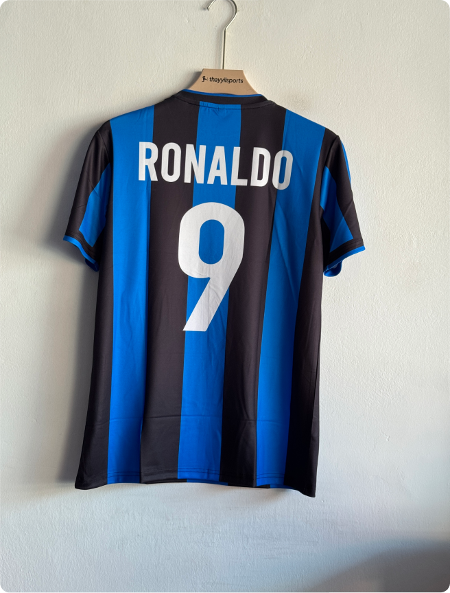 INTERMILAN 1999-2000 HOME KIT RONALDO EMBROIDERY