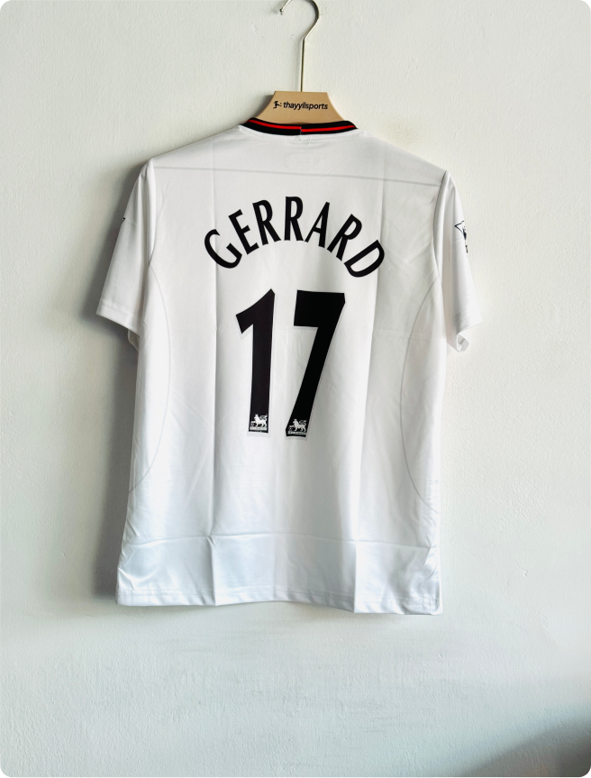 LIVERPOOL 2003-04 AWAY KIT GERRARD EMBROIDERY