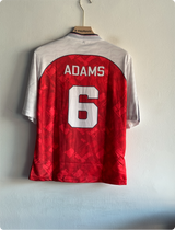 ARSANEL 1990-91 HOME KIT ADAMS FIVESLEEVE KNITTED POLO EMBROIDERY PREMIUM