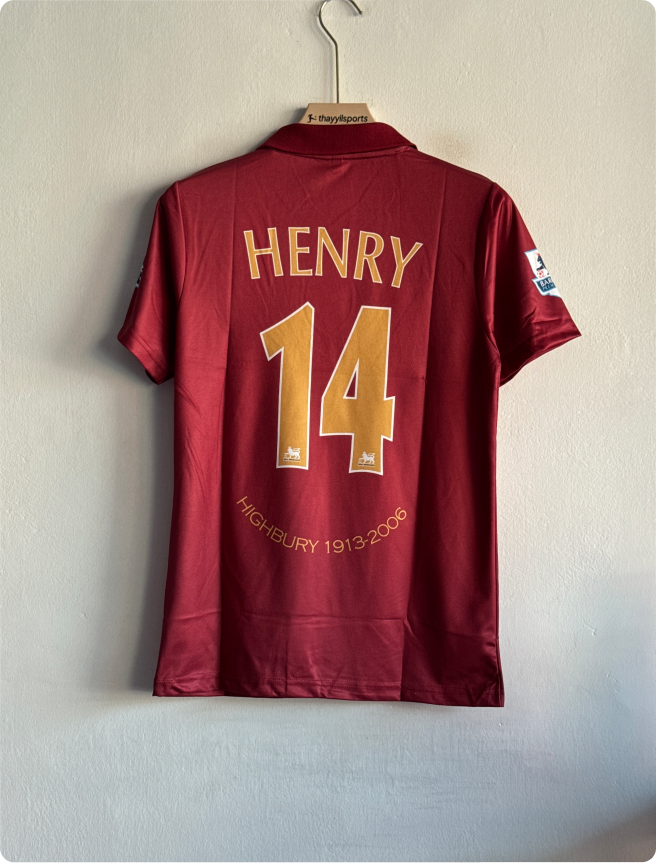 ARSANEL 2005-06 HOME KIT HENRY POLO EMBROIDERY PREMIUM