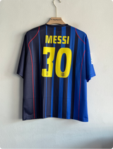 BARCELONA 2004-05 AWAY KIT MESSI FIVESLEEVE EMBROIDERY