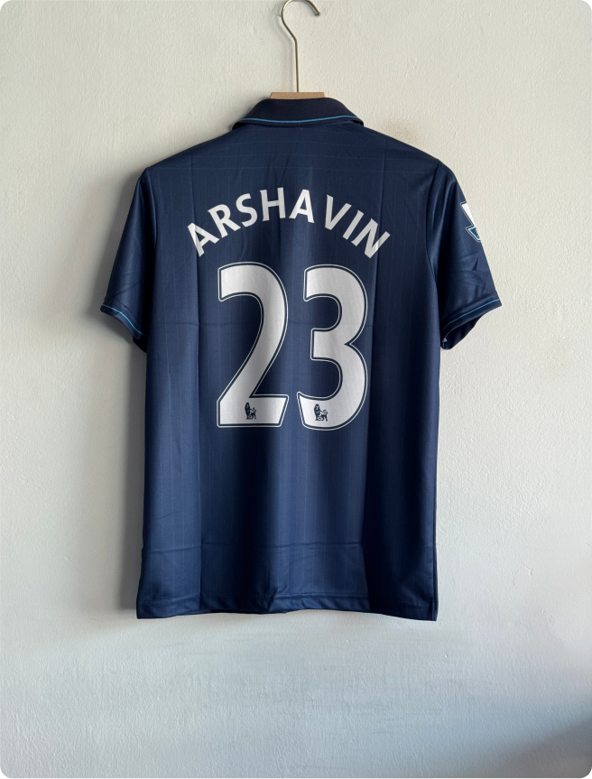 ARSANEL 2009-10 AWAY KIT ARSHAVIN POLO EMBROIDERY PREMIUM