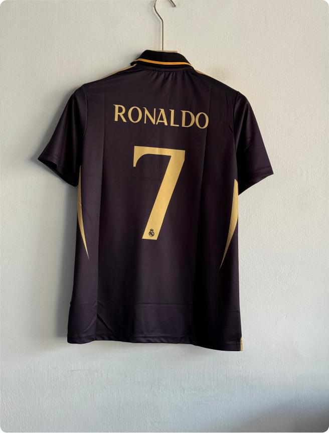 REAL MADRID STARLIGHT SPECIAL EDITION KIT RONALDO POLO EMBROIDERY PREMIUM