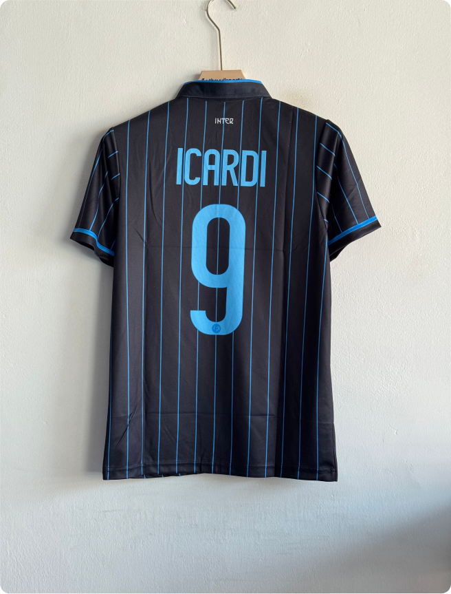 INTERMILAN 2014-15 HOME KIT ICARDI POLO EMBROIDERY PREMIUM