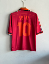 ROMA 1999-2000 HOME KIT TOTTI FIVESLEEVE POLO EMBROIDERY PREMIUM