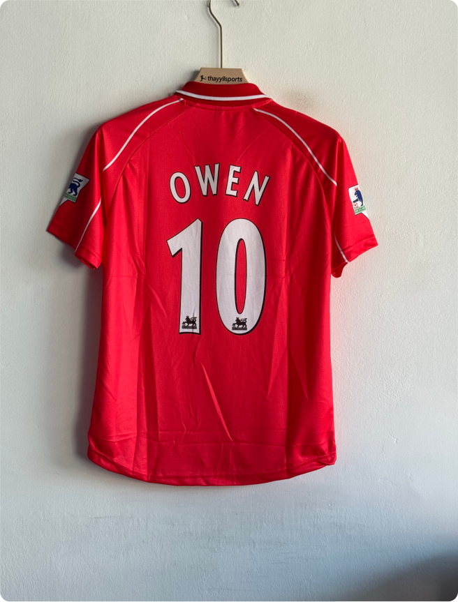 LIVERPOOL 2000-01 HOME KIT OWEN POLO EMBROIDERY PREMIUM