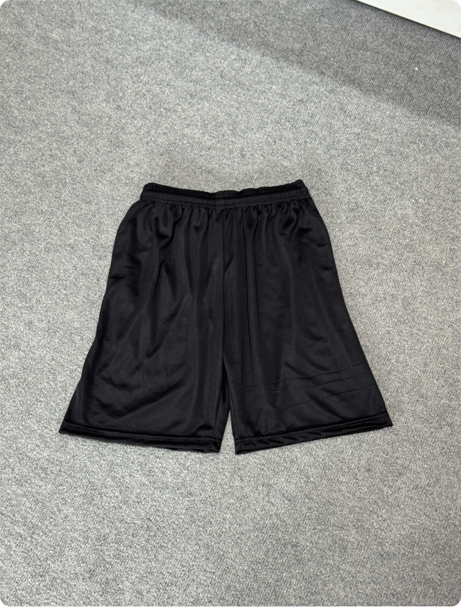 SHORTS DOTKNIT BLACK EMBROIDERY