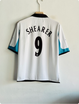 NEWCASTLE 1999-2000 AWAY KIT SHEARER FIVESLEEVE POLO EMBROIDERY PREMIUM