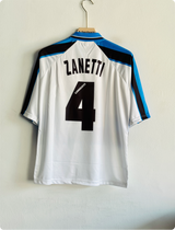 INTERMILAN 1996-97 AWAY KIT ZANETTI FIVESLEEVE POLO EMBROIDERY PREMIUM
