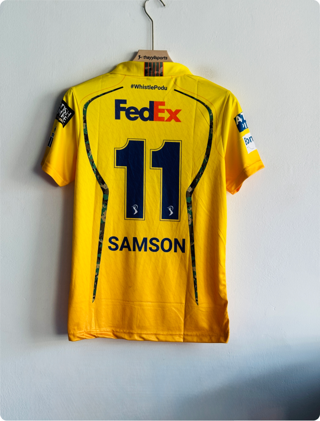 CHENNAI SUPER KINGS 2026 KIT SAMS0N POLO PREMIUM