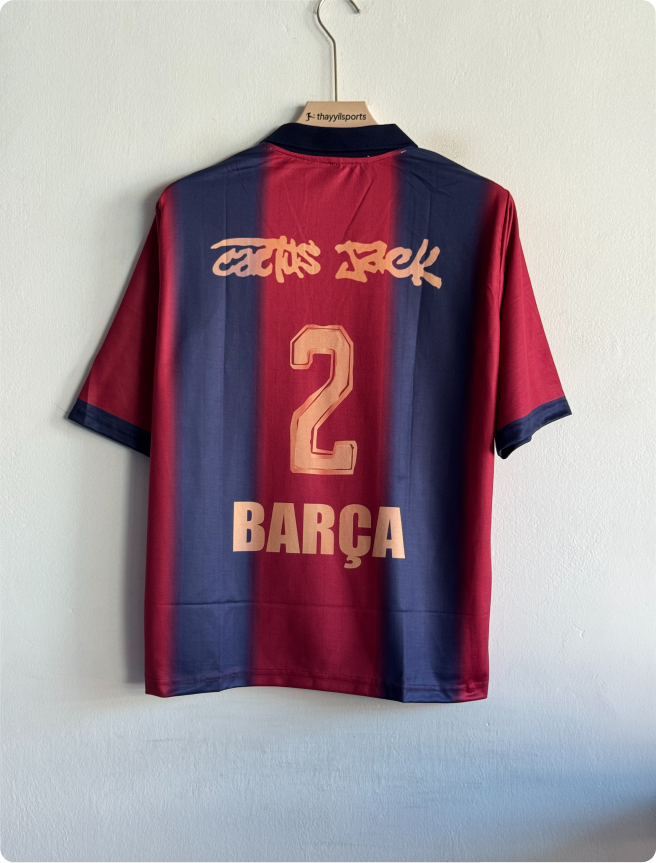 BARCELONA X TRAVIS SCOTT SPECIAL EDITION KIT FIVESLEEVE POLO EMBROIDERY