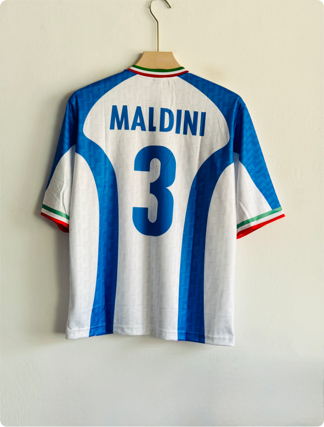 ITALY 1996-97 TRAINING KIT MALDINI FIVESLEEVE EMBROIDERY PREMIUM