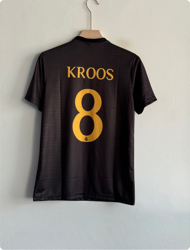 REAL MADRID 2023-24 THIRD KIT KROOS POLO EMBROIDERY PREMIUM