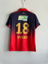 RCB 2026 HOME KIT VIRAT POLO EMBROIDERY PREMIUM
