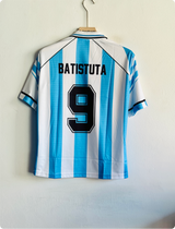 ARGENTINA 1994 HOME KIT BATISTUTA FIVESLEEVE POLO