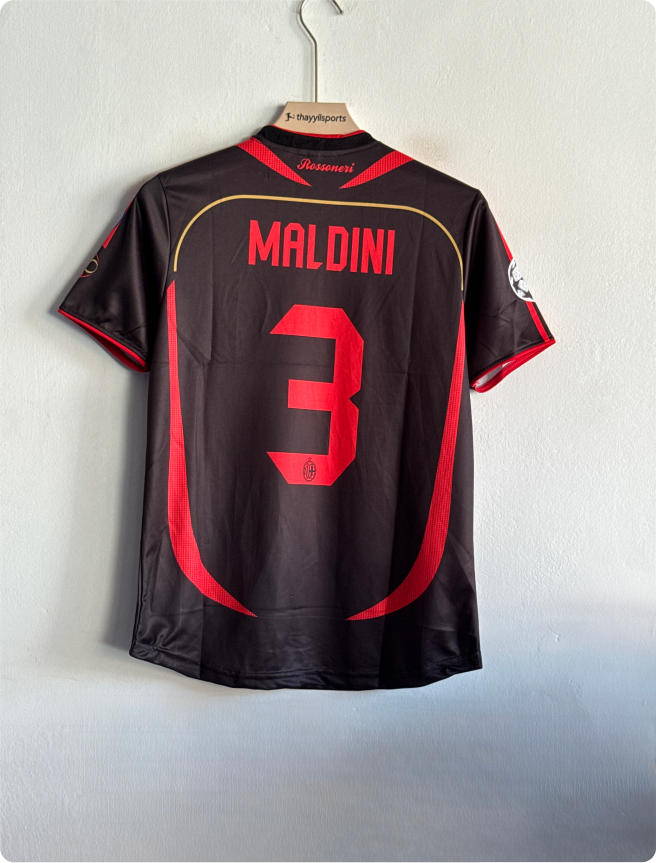 ACMILAN 2006-07 THIRD KIT MALDINI EMBROIDERY PREMIUM