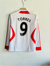 LIVERPOOL 2007-08 AWAY KIT TORRES FULLSLEEVE EMBROIDERY