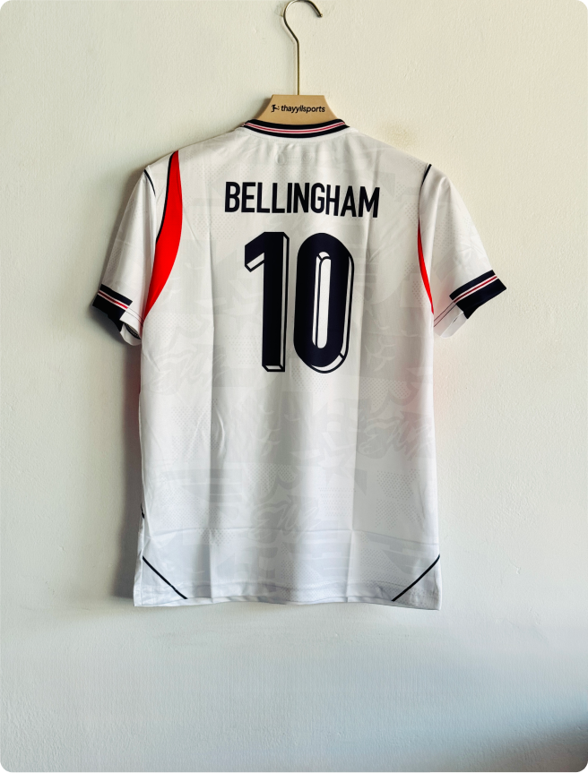 ENGLAND 2026 HOME KIT BELINGHAM EMBROIDERY