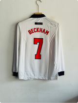 ENGLAND 1998 HOME KIT BECKHAM FULLSLEEVE POLO EMBROIDERY PREMIUM