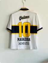 BOCA JUNIORS 96-97 AWAY KIT MARADONA FIVESLEEVE POLO