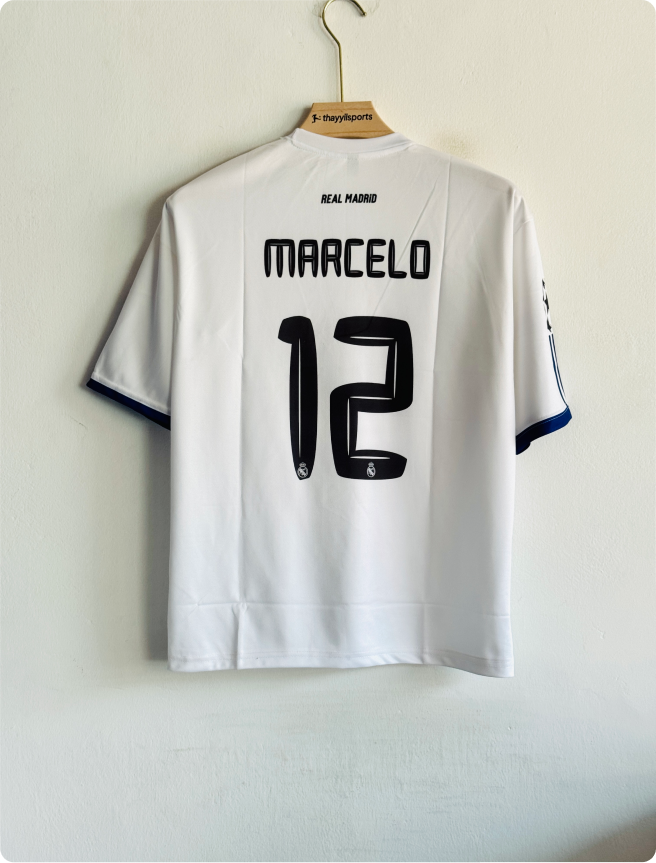 REAL MADRID 2010-11 HOME KIT MARCELO FIVESLEEVE