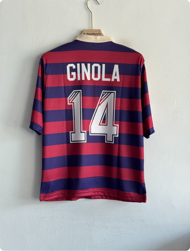 NEWCASTLE 1995-96 AWAY KIT GINOLA FIVESLEEVE POLO EMBROIDERY PREMIUM