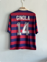 NEWCASTLE 1995-96 AWAY KIT GINOLA FIVESLEEVE POLO EMBROIDERY PREMIUM