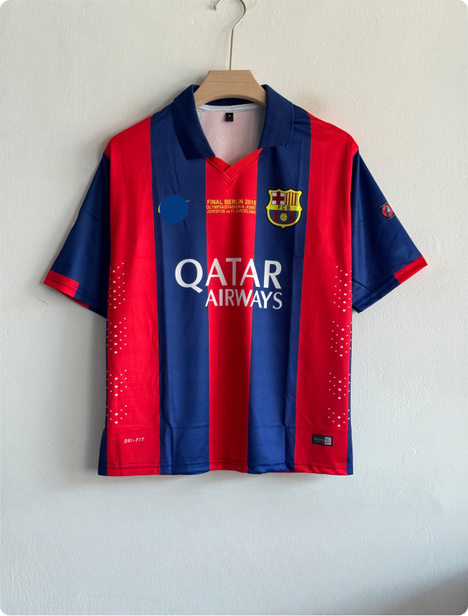 BARCELONA 2014-15 HOME KIT NEYMER FIVESLEEVE POLO