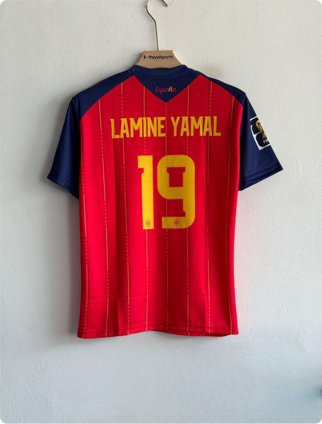 SPAIN 2026 HOME KIT LAMINE YAMAL Thayyil Sports spain-2026-home-kit-lamine-yamal-thayyil-sports