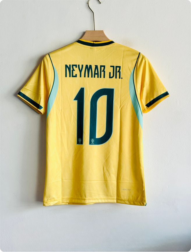 BRAZIL 2026 HOME KIT NEYMER EMBROIDERY PREMIUM