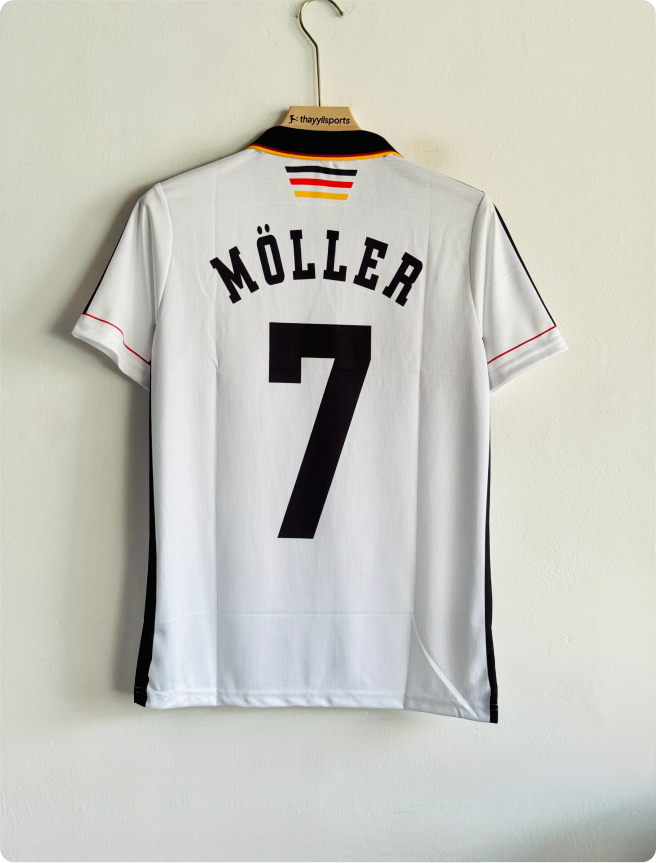 GERMANY 1998 HOME KIT MOLLER POLO EMBROIDERY PREMIUM