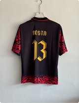 ACMILAN BLACK FLORAL SPECIAL KIT MALDINI FIVESLEEVE POLO