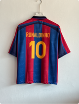 BARCELONA 1996-97 RONALDINHO CONCEPT KIT FIVESLEEVE POLO EMBROIDERY