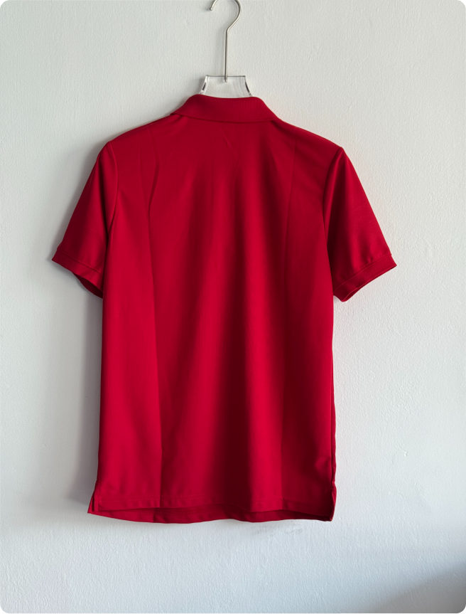 TSHIRT PORTUGAL RED POLO EMBROIDERY PREMUM