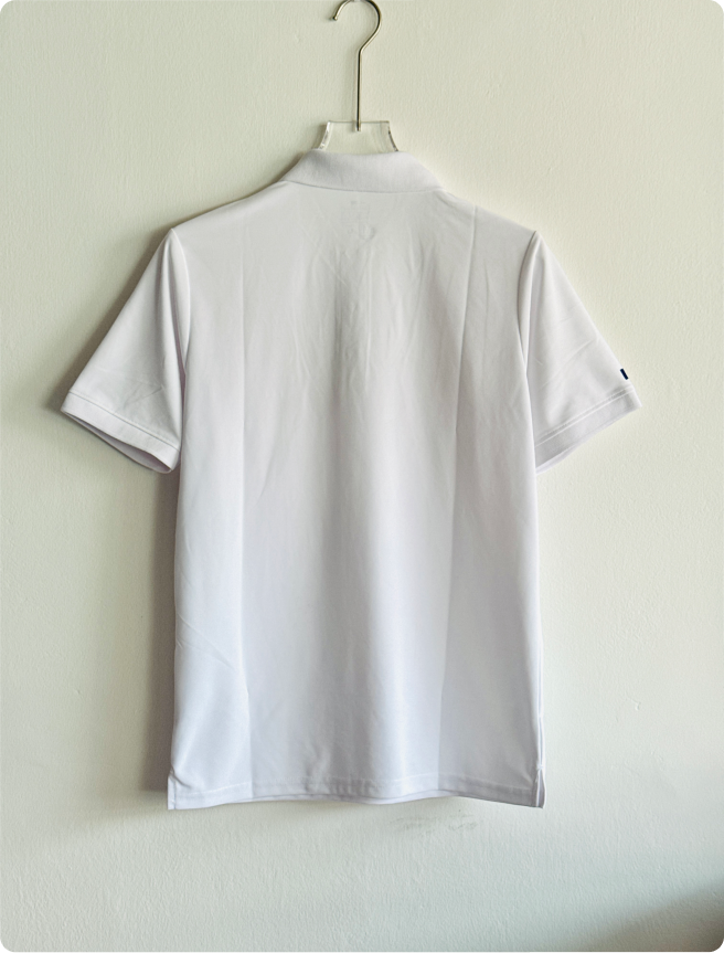 TSHIRT FRANCE WHITE POLO EMBROIDERY PREMIUM