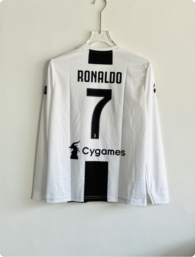JUVENTUS 2018-19 HOME KIT RONALDO FULLSLEEVE EMBROIDERY